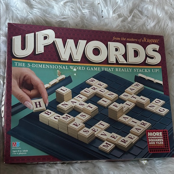 Milton Bradley Other - Vintage UPWOEDS 3D Word Building Game from the makers of SCRABBLE, complete!